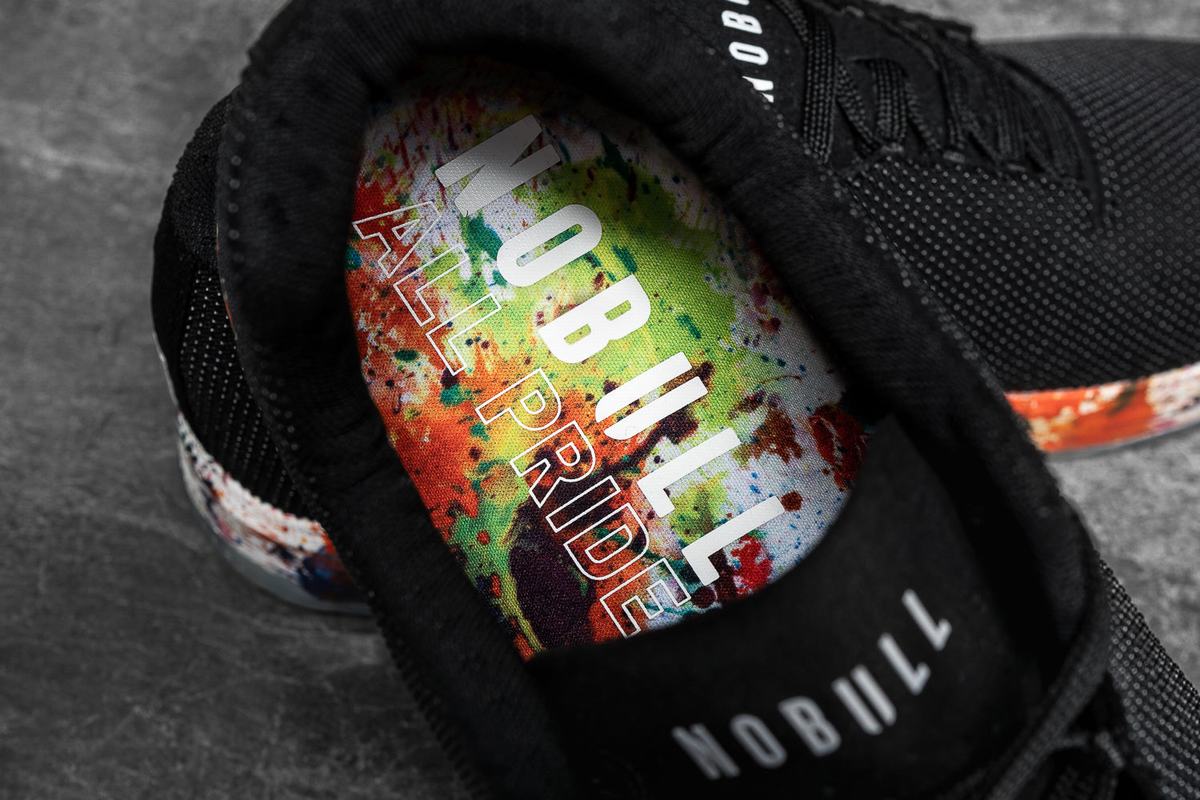 Nobull Superfabric Art Work Women's Trainers Black | Australia (EX8730)